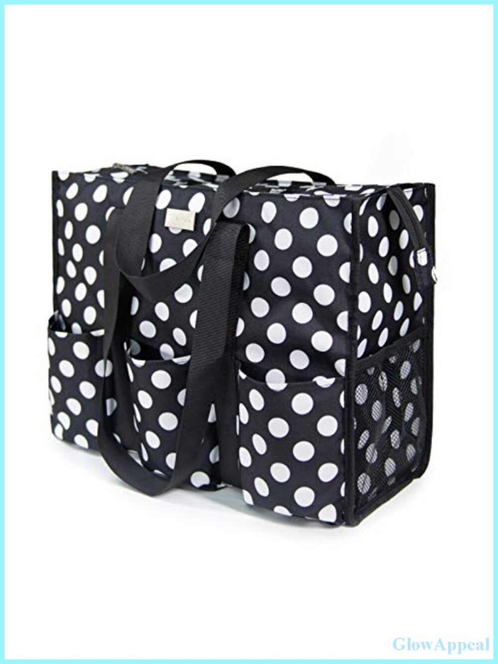 Water Resistant Utility Tote Bag with 13 Pockets, Zipper Closure, Lightweight